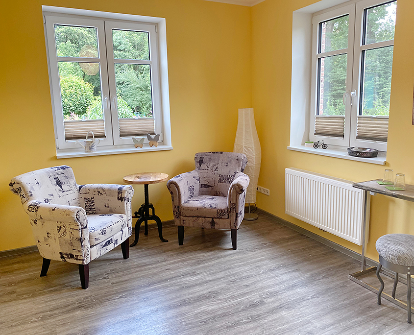 Praxisraum der Naturheilpraxis Andrea Kunrath